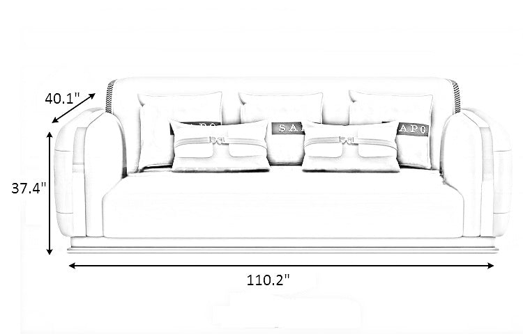 1-2-3 Leather Sofa Set