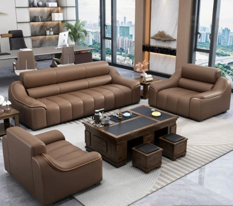 Cozy 1+2+3 Seater Leather Sofa / Ruchi