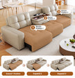 Remote Control Multifunctional Electric Extendable Leather Sofa Bed / Ruchi