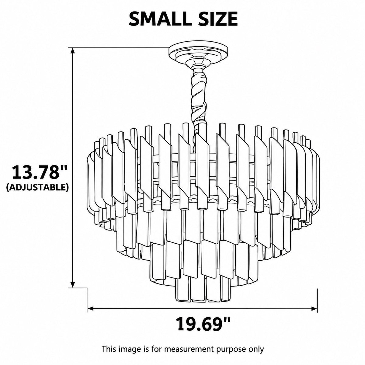 Modern Round K9 Crystal Luxurious Chandelier