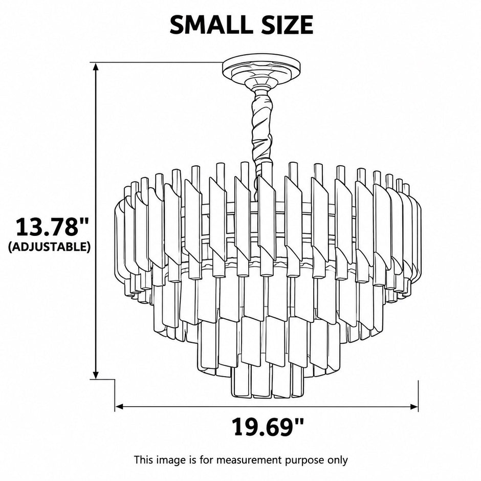 Modern Round K9 Crystal Luxurious Chandelier