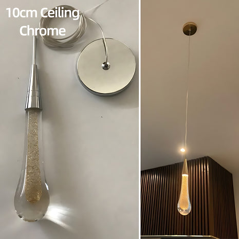 Crystal Raindrop Modern LED Pendant Light / Ruchi