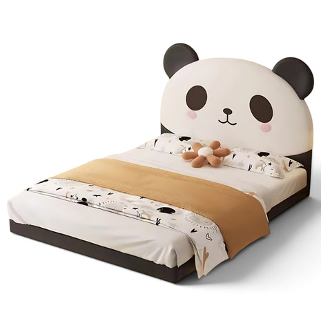 Panda Theme Leather Kids Bed With LED / Ruchi 
