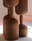 Round Wooden Dining Table with 4 Chairs / Ruchi