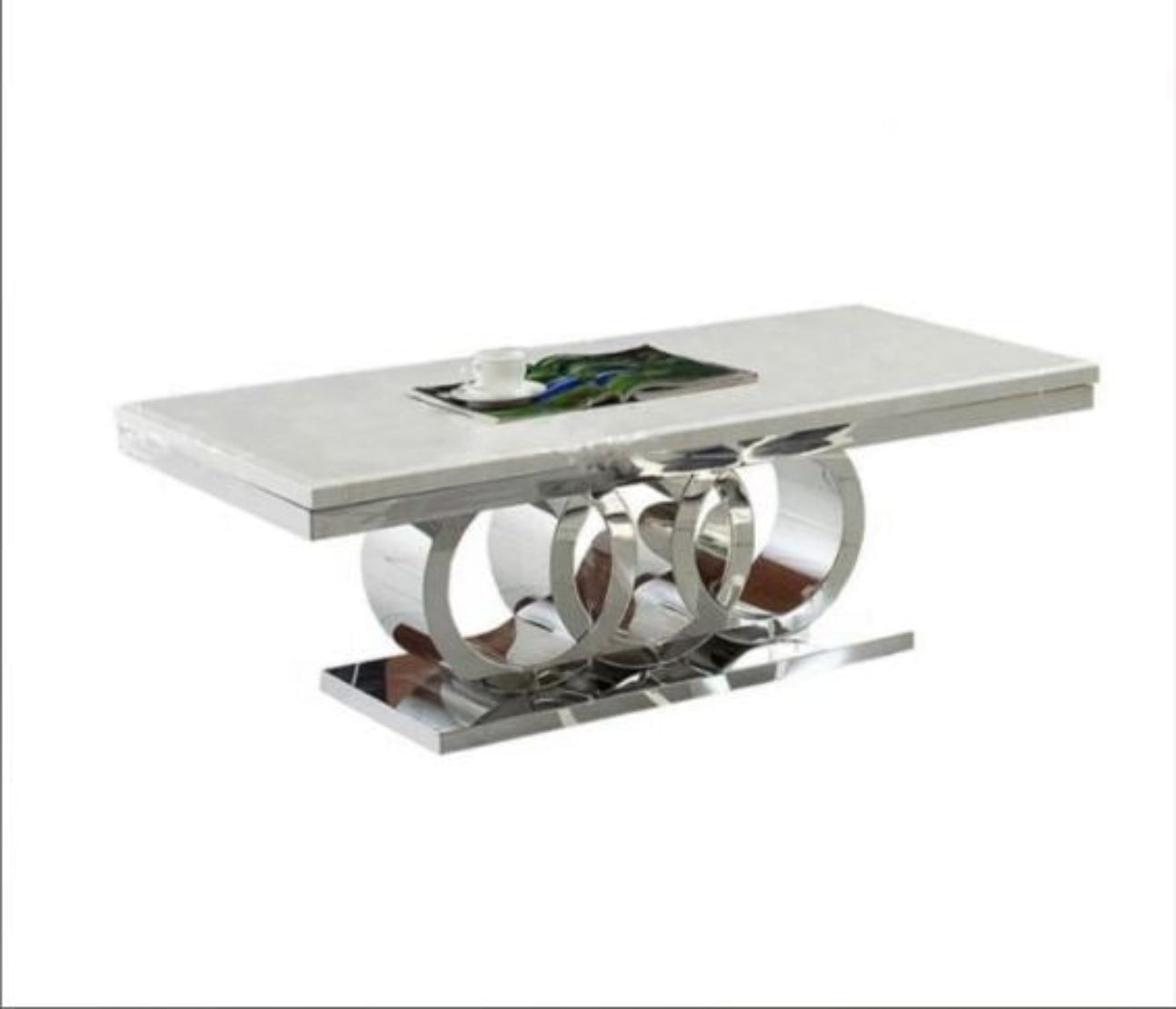 Modern Marble Rectangular Coffee Table / Ruchi