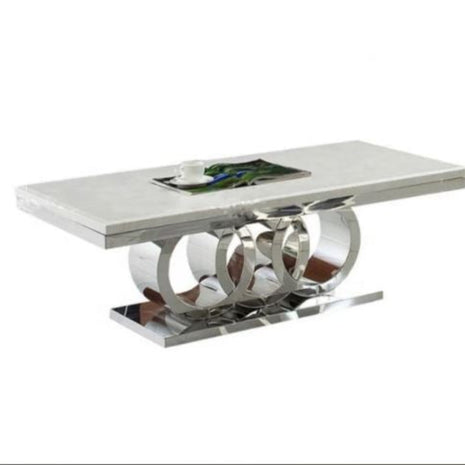 Modern Marble Rectangular Coffee Table / Ruchi
