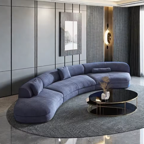Modular Sectional Sofa With Fabric Upholstery / Ruchi