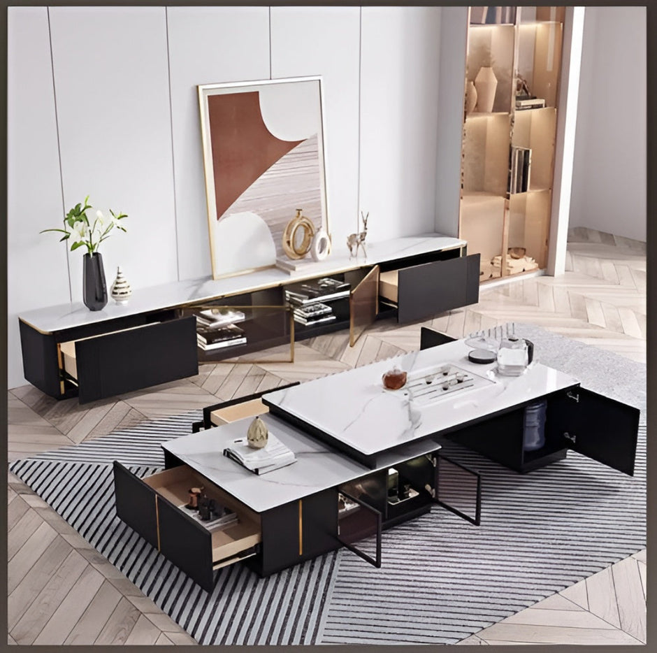 Extendable Coffee Table With TV Stand / Ruchi 