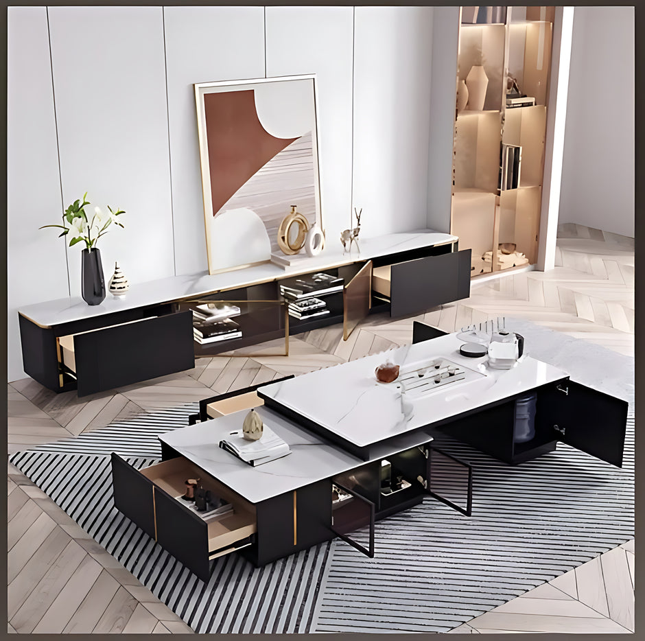 Extendable Coffee Table With TV Stand / Ruchi