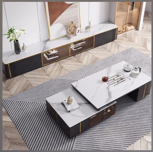 Extendable Coffee Table With TV Stand / Ruchi
