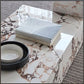 Modern Rectangular Marble Coffee Table / Ruchi