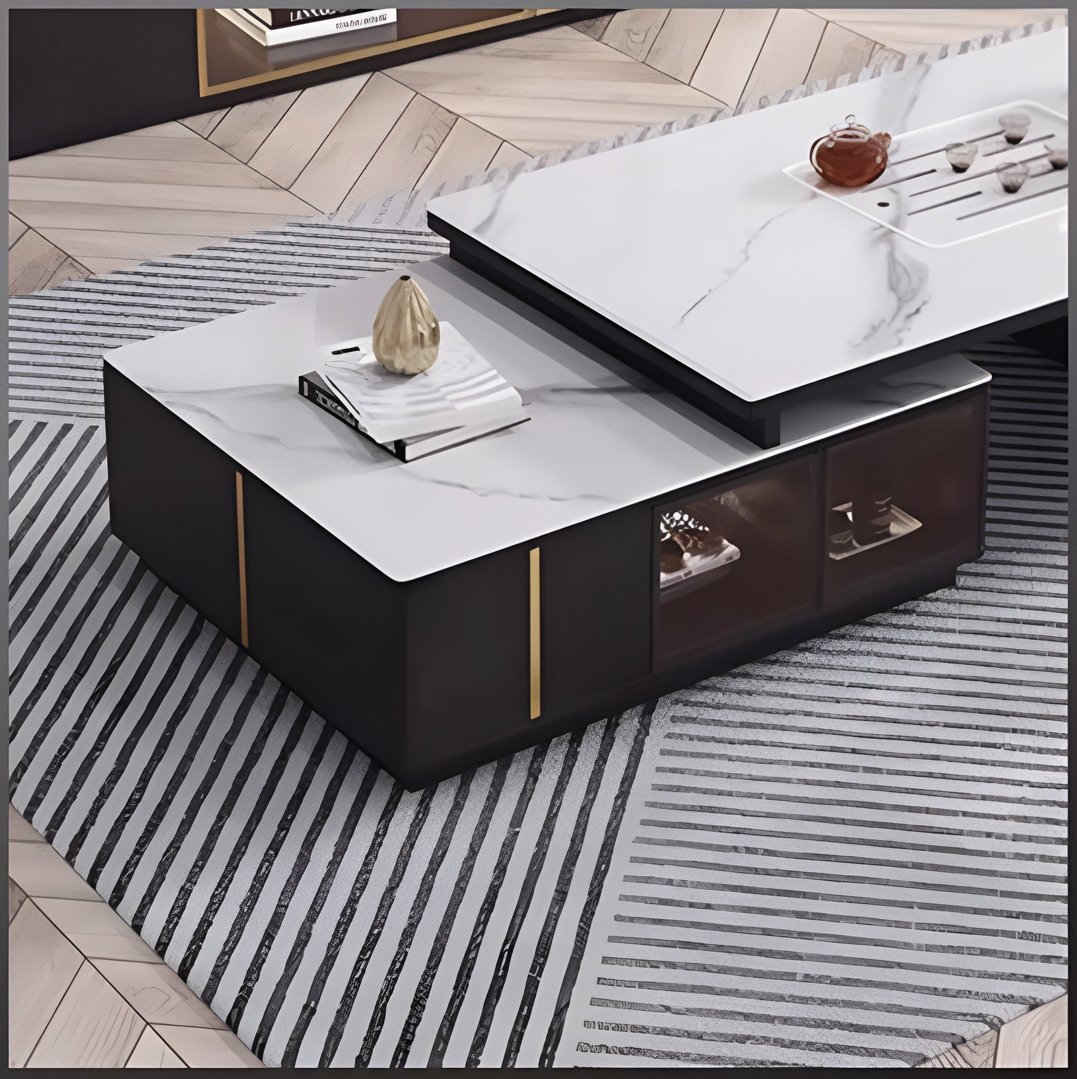 Extendable Coffee Table With TV Stand / Ruchi 