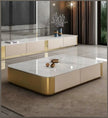 Marble Top Wooden Coffee Table And TV Stand / Ruchi