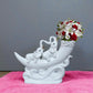 Shiny White Ceramic Flower Vase / Ruchi