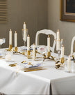 Nature Butterfly Design Brass Candle Holder