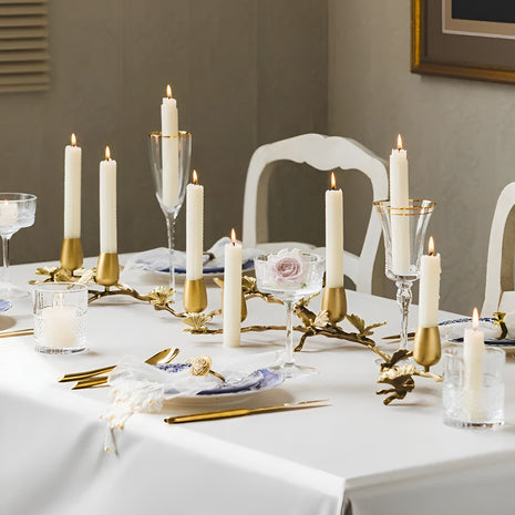Nature Butterfly Design Brass Candle Holder