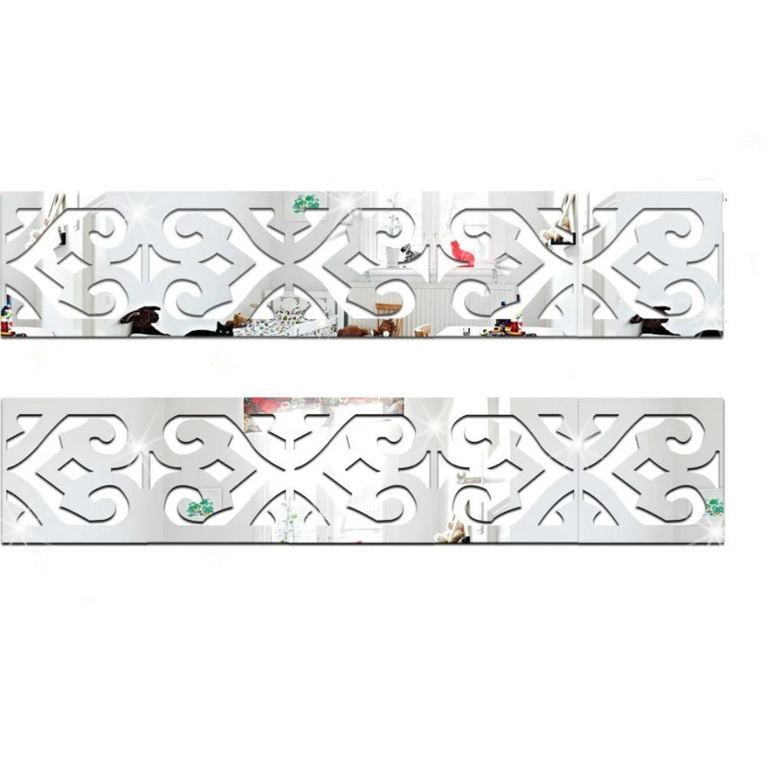 Modern Reflective Wall Sticker For Living Room / Ruchi