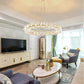 Modern LED Light Crystal Chandelier For Bedroom / Ruchi
