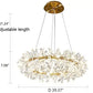 Modern LED Light Crystal Chandelier For Bedroom / Ruchi