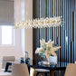 Modern LED Light Crystal Chandelier For Bedroom / Ruchi