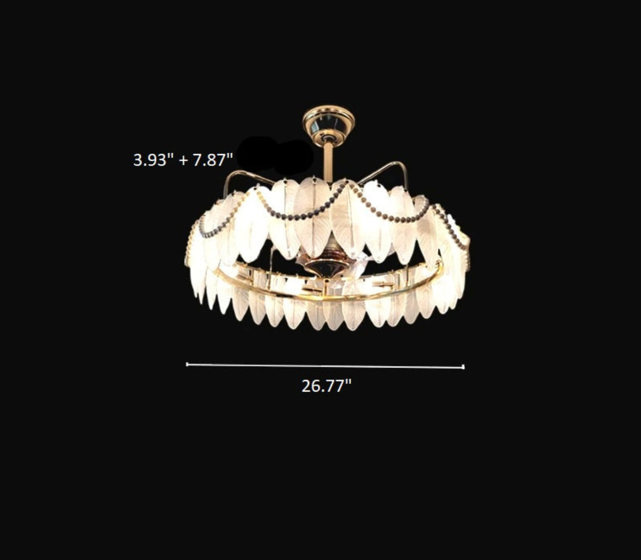 Luxury Ceiling Fan With LED Lights And Remotet / Ruchi