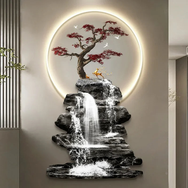 Modern Wall Lamp Painting With LED Light / Ruchi