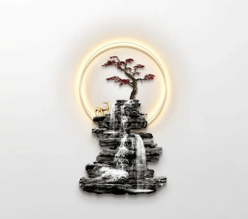 Modern Wall Lamp Painting With LED Light / Ruchi