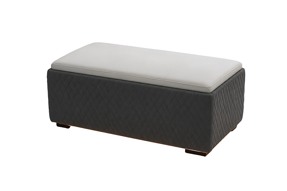 Genuine Leather Electric Recliner Sofa And Coffee Table With LED / Ruchi