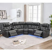 Multifunctional Electric Recliner LED Sectional Leather Sofa / Ruchi