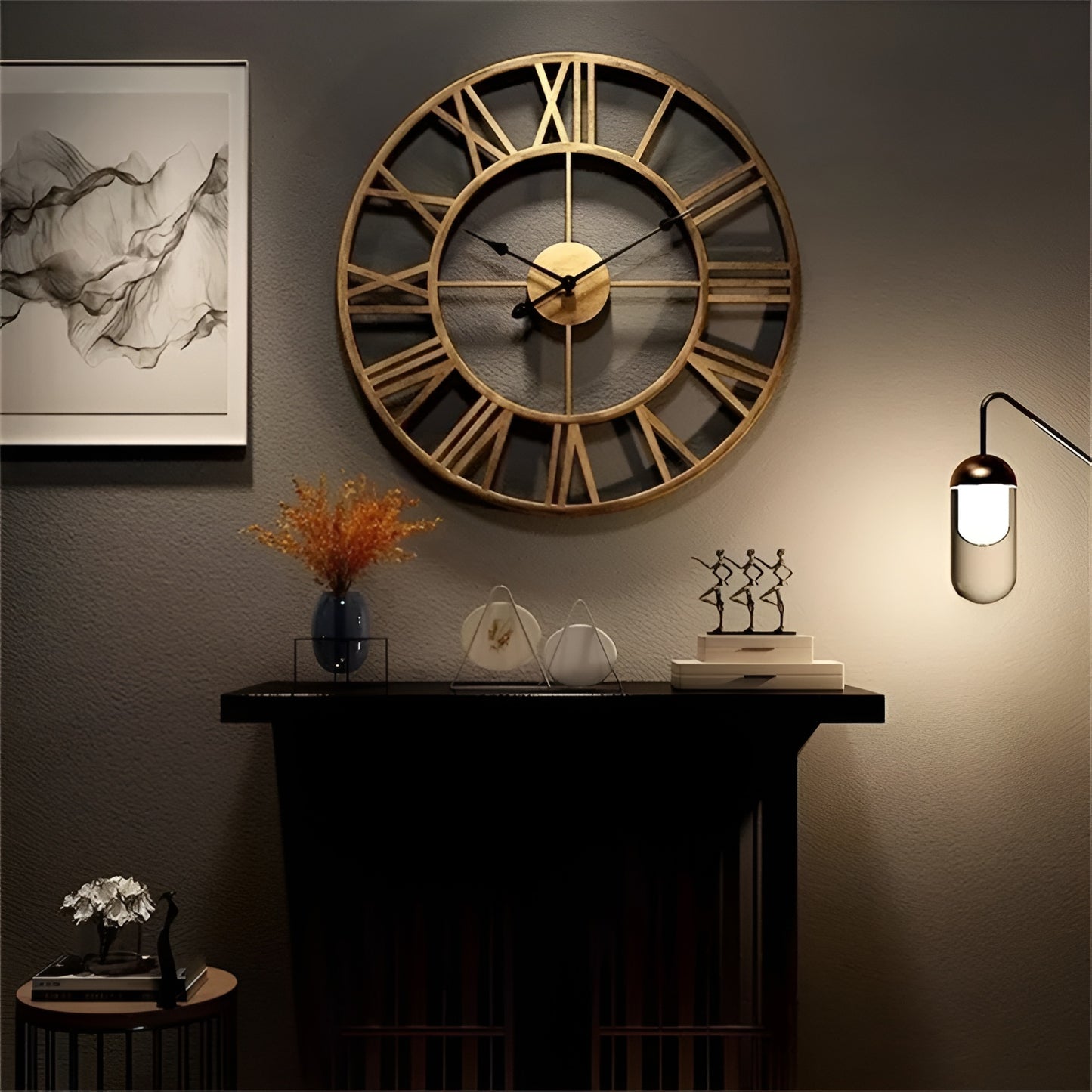 3D Metal Circular Wall Clock / Ruchi
