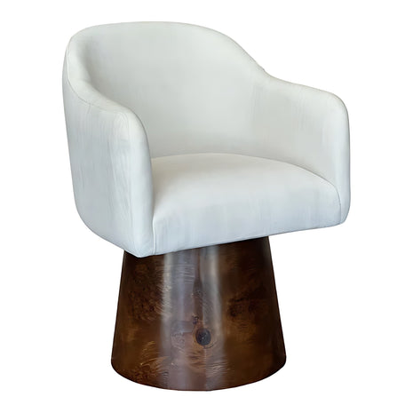Set Of 2 Piece Chenille Fabric Wooden Chairs Set / Ruchi