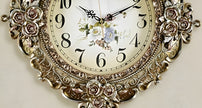 Luxurious European Floral Design Wall Clock / Ruchi 