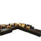 Spacious Leather Modular Sectional Sofa With Chaise / Ruchi