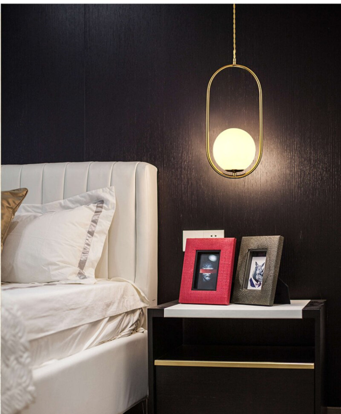 Glass Ball LED Pendant Light Fixture / Ruchi