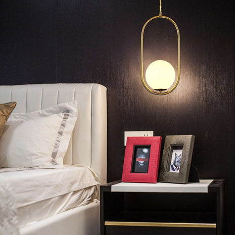 Glass Ball LED Pendant Light Fixture / Ruchi