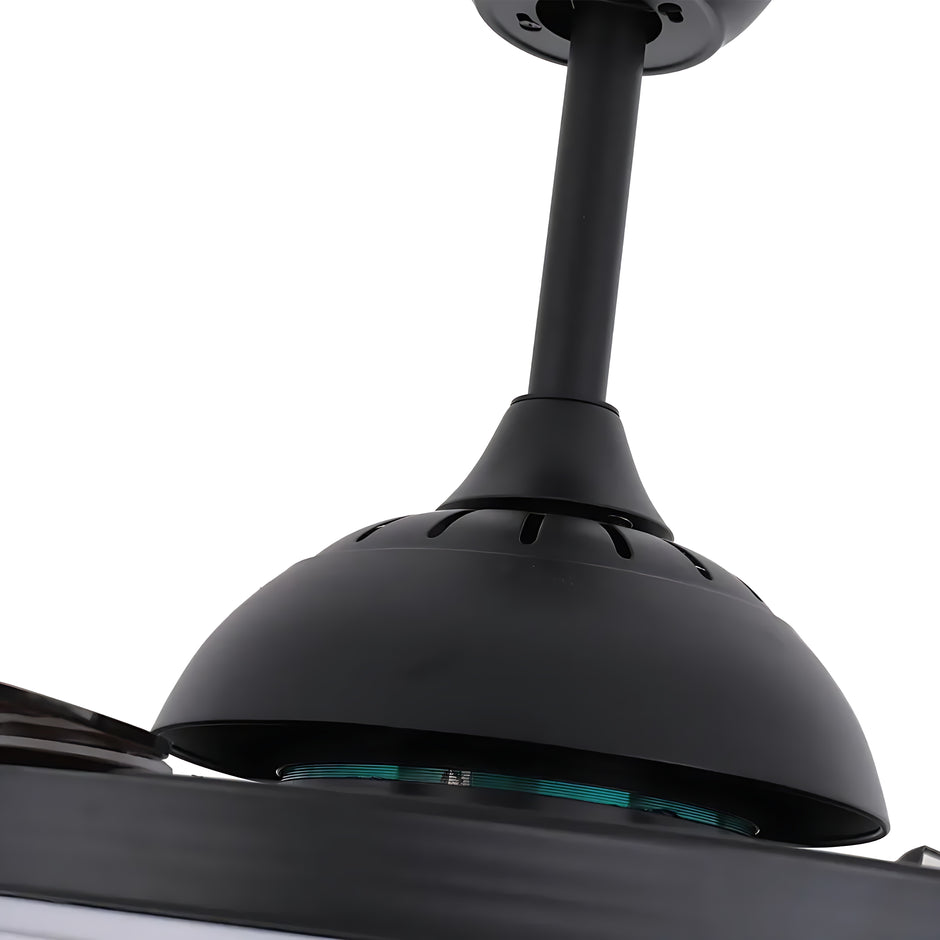 Retractable Ceiling Fan With Light And Remote / Ruchi