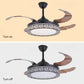 42 Inches Remote Controlled Retractable Fan Chandelier / Ruchi