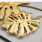 Endearing Leaf Style Golden Metal Wall Hanging / Ruchi