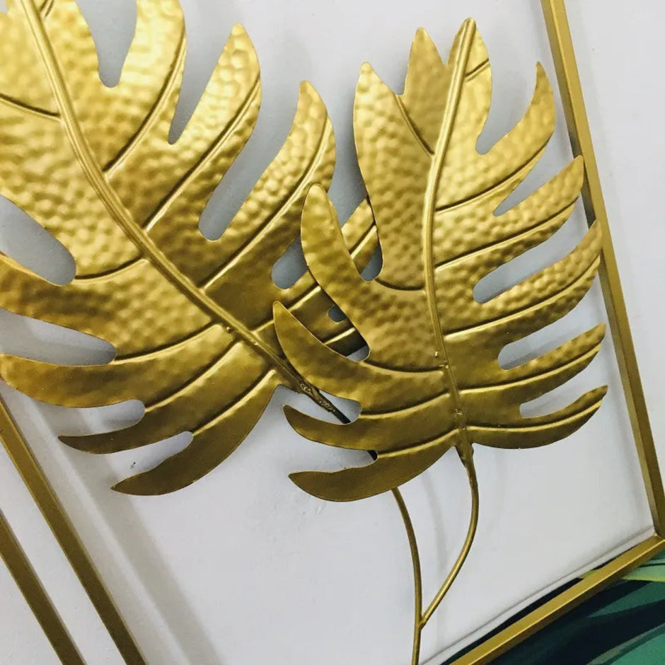 Golden Metal Wall Hanging For Bedroom / Ruchi