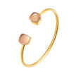 Colorful Inlay Crystal Metal Cuff Bracelet For Women / Ruchi