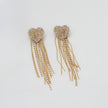 Love Heart Shape Crystal Metal Earrings / Ruchi 