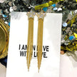 Tassel Design Star Pendant Metal Earrings / Ruchi