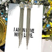 Tassel Design Star Pendant Metal Earrings / Ruchi