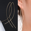 Fish Design Metal Wire Hook Earrings / Ruchi