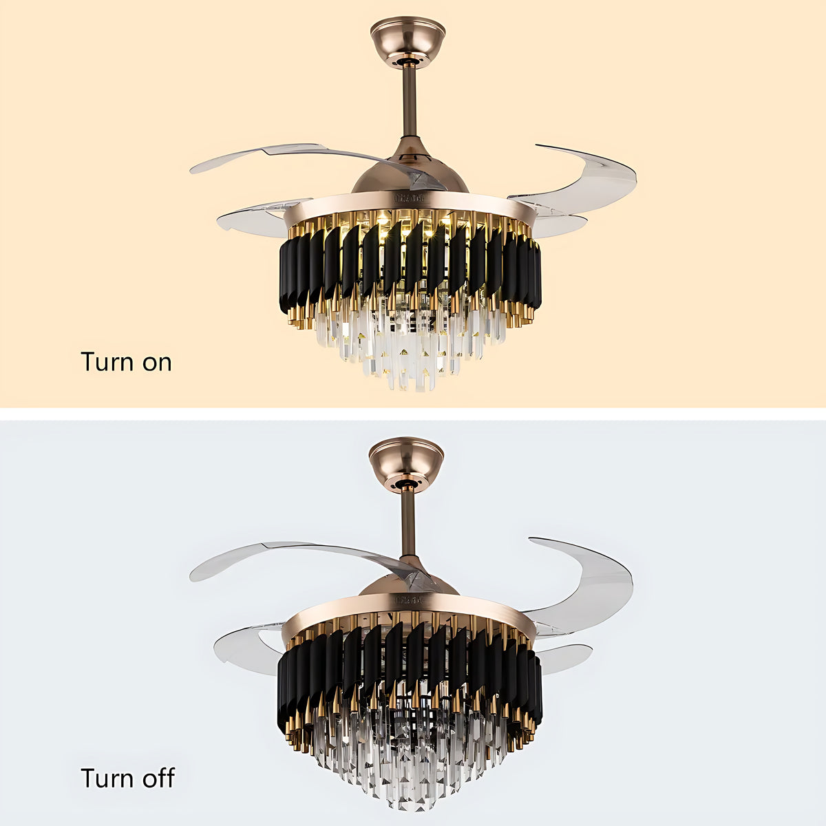 Ceiling Fan With Light And Remote / Ruchi