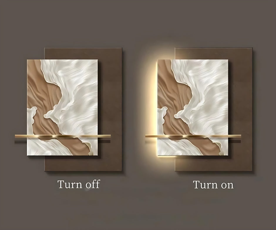 Modern Abstract LED Wall Light / Ruchi