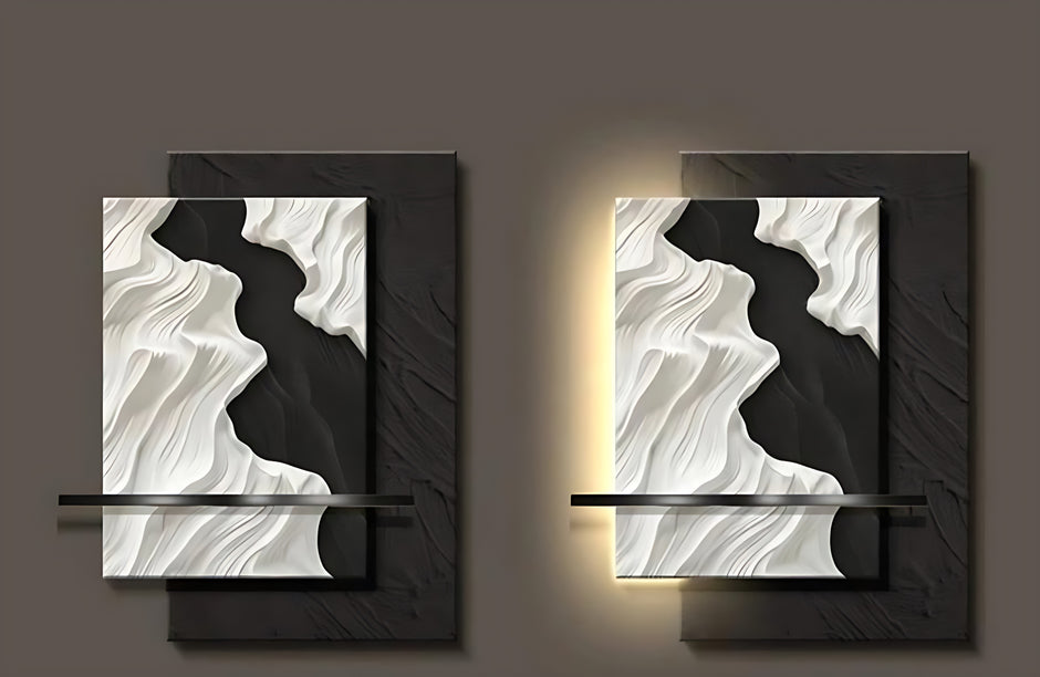 Modern Abstract LED Wall Light / Ruchi