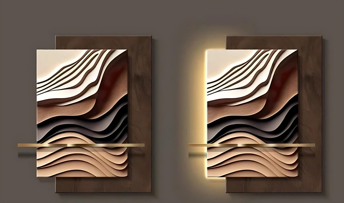 Modern Abstract LED Wall Light / Ruchi