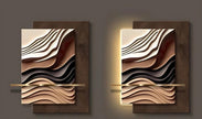Modern Abstract LED Wall Light / Ruchi