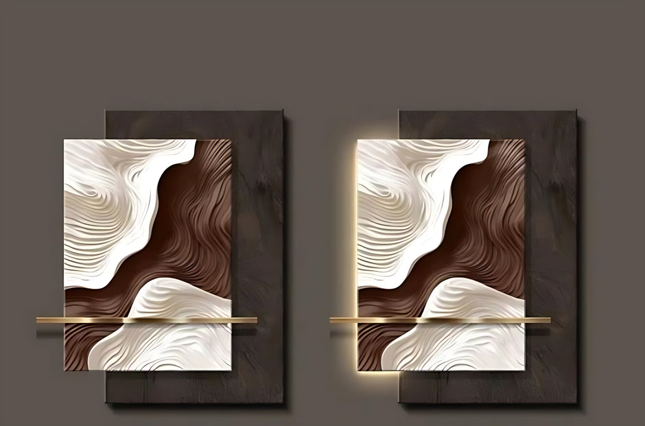 Modern Abstract LED Wall Light / Ruchi